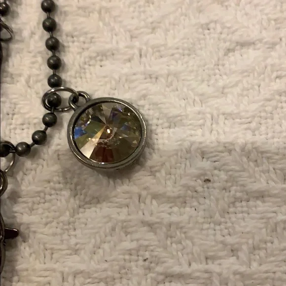 Stamped Letter “F” Necklace - Picture 7 of 8